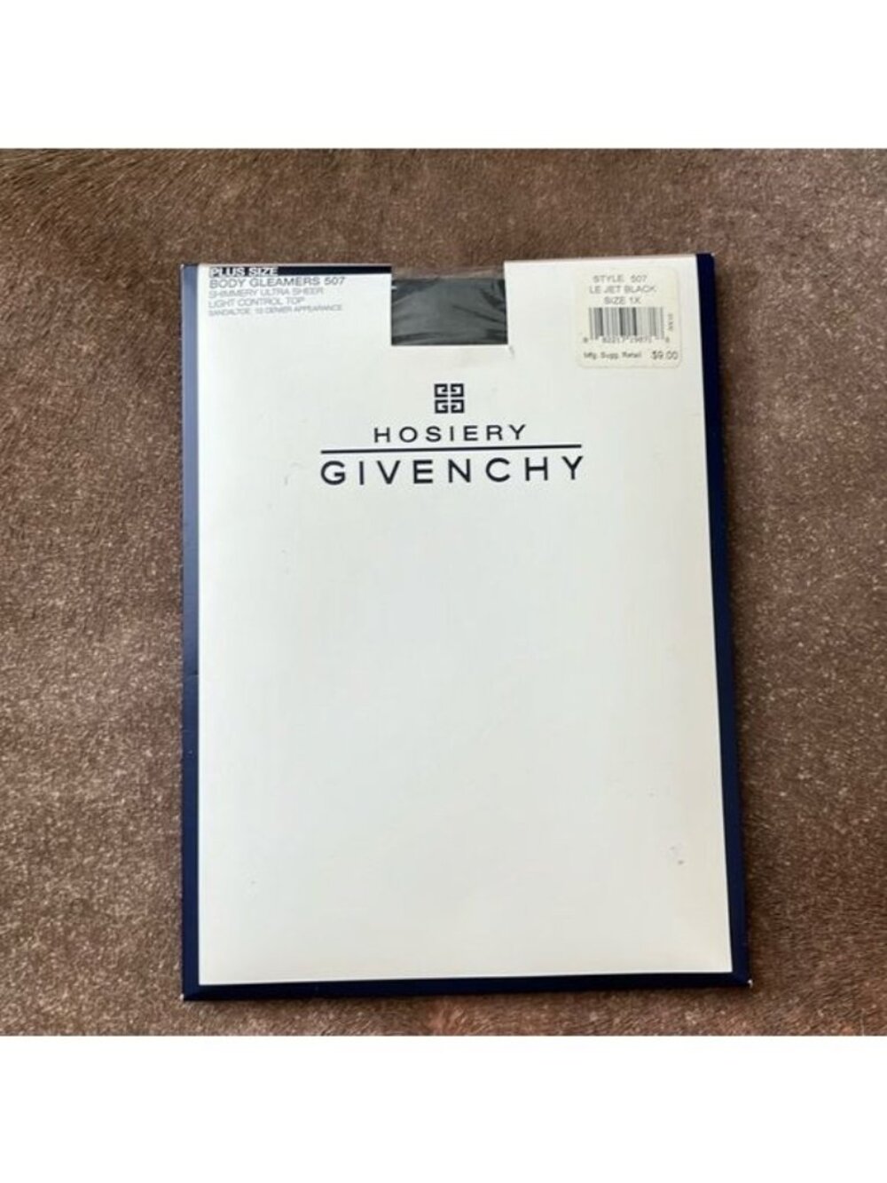 Givenchy Plus Size Body Gleamers Shimmery Ultra Sheer Light Control Top Tights X
